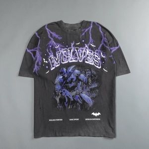 LEAGUE OF SHADOWS "PREMIUM" OVERSIZED
TEE IN VINTAGE BLACK/BLUE